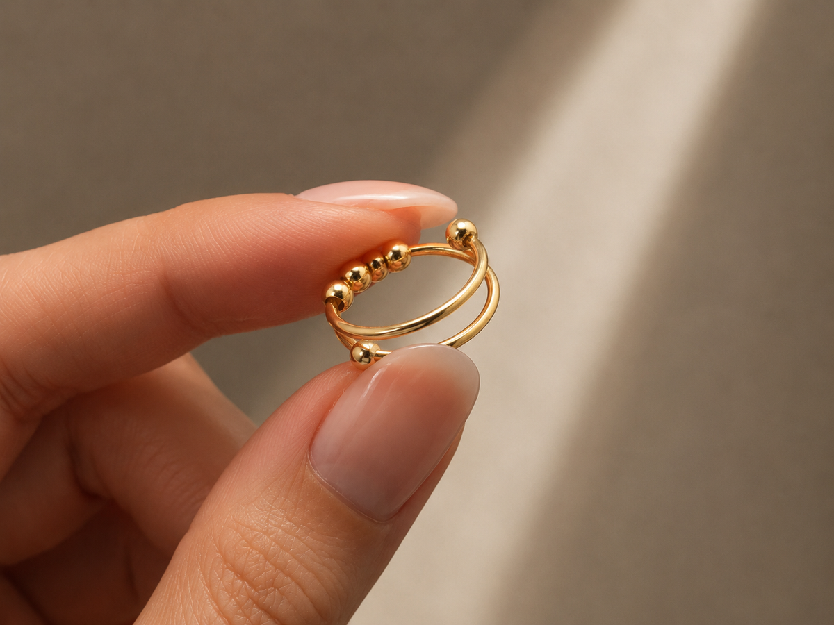 The Fidget Bead Ring